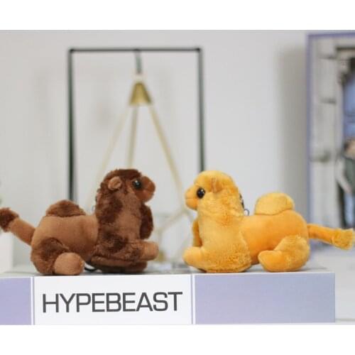 Stylish new Cute Simulation desert little camel pendant good quality Exquisite Keychain Soothing doll christmase birthday gift