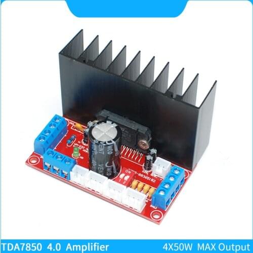 TDA7850 Audio Power Amplifier Board 4X50W 4.0 Channels Amplifiers HIFI Digital Stereo Four Channel Amp DIY Amp Audio System