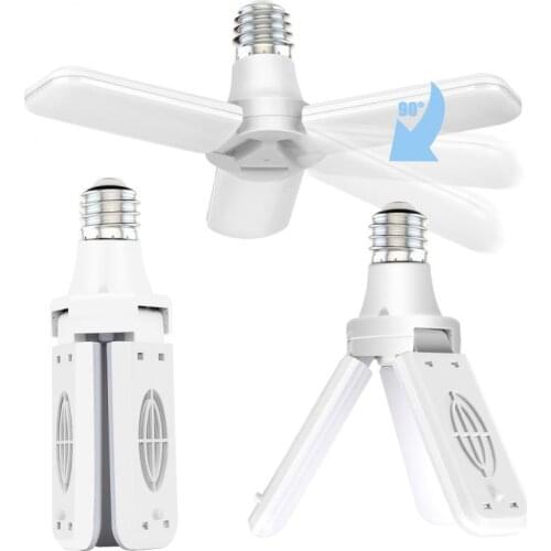 Trefoil Four Leaf Led Garage Lights Super Bright 40W/30W Daylight Light Bulbs 4000LM Deformable Garage Ceiling LED Shop Lights