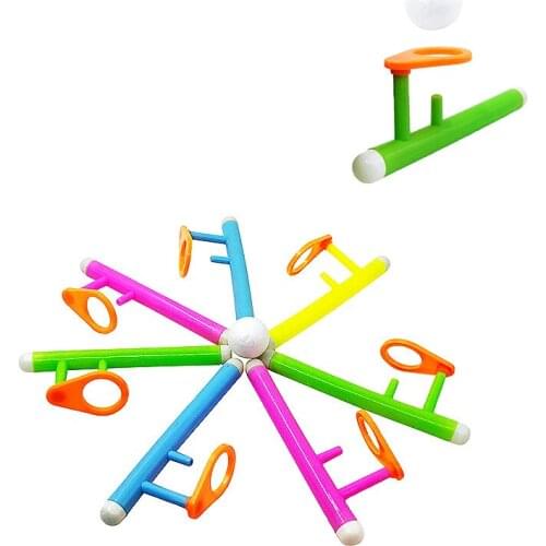 Random Color Suspended Blow Pipe Blow Ball Rod for Children Balance Training Floating Blowing Ball Family Kids Toy Puzzle Toy