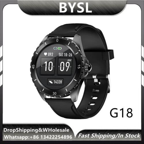 Smart Watch 2020 G18 Full Touch Screen Bluetooth Smartwatch Blood Pressure Heart Rate Monitor Wristband For IOS Android PK P8