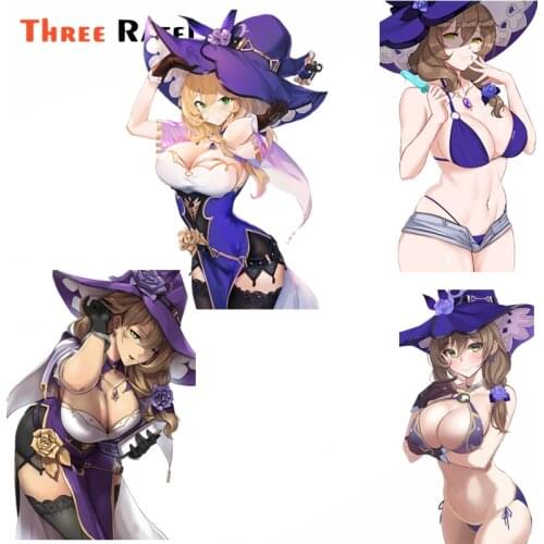 Three Ratels F684 For Lisa Genshin Impact Vinyl Car Stickers Waterproof Occlusion Scratch Custom Printing Laptop Decal