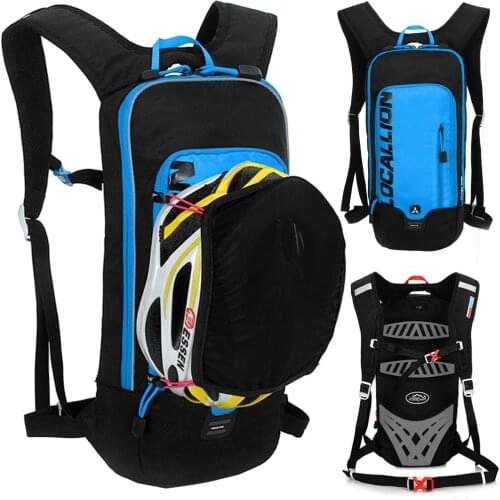 6L Cycling Bicycle Helmet Bag Bacckpack Mens Women Riding Waterproof Breathable Bike Running Backpack Option 3L Water Bag