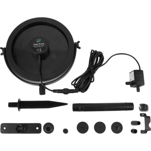 Solar Water Pump with Solar Charger Kit 7V 1.2W with 150mm Polycrystalline Solar Panel Submersible Pumps for Pond Pull Free Ship