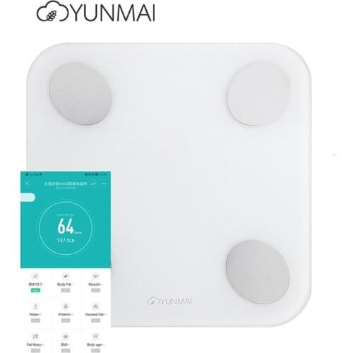 Xiaomi youpin Yunmai Mini 2 Smart Body Fat Scale Bluetooth Digital Scales With Free English App Body Assembly Scales
