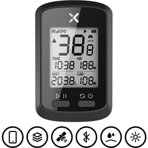 XOSS G+ Bicycle Computer Wireless GPS Bike Speedometer ANT Cycling Odometer for MTB Road Bike with Speed and Cadence Sensor
