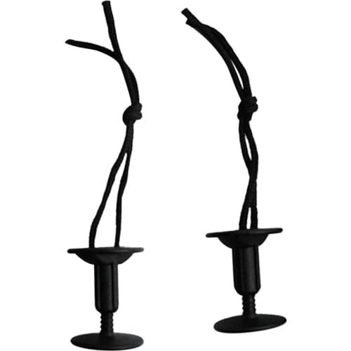 1 Pair Surfboard Leash Plug Screw - Surfing SUP Leg Ankle Strap Tether Plug Mount Bracket