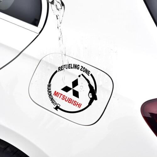 1Pcs Car Sticker Auto Fuel Tank Cap Decor Sticker Reflective Waterproof Tank for Mitsubishi Asx Outlander Xl 3 Auto Accessories