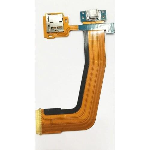 10pcs/lot USB Dock Connector Charging Port Flex Cable For Samsung Galaxy Tab S 10.5 T800 With SD Card Reader