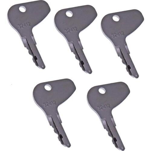 5PCS Ignition Keys H32412 35260-31852 32412 for Kubota L G M Series Case Mahindra Mitsubishi