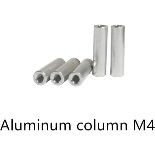 Aluminum Column Long Nut Round Extension rod pull Internal thread M4 outer diameter 7mm length 25mm
