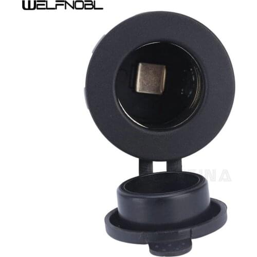 Black Color 12V 120W Motorcycle Car Boat Tractor Accessory Waterproof Cigarette Lighter Power Socket Plug Outlet Car-styling