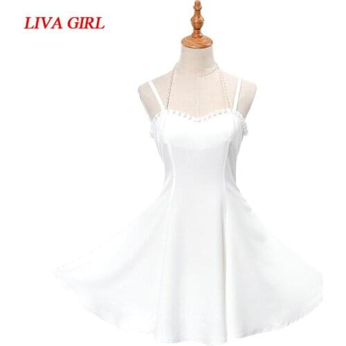 Anime RE: ZERO Starting Life in Another World Ram Rem white dress Cosplay clothing