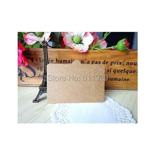 Free shipping wholesales blank TV kraft paper tags 5x7.5cm/DIY gift baking price tag/decorated card 200 pcs a lot