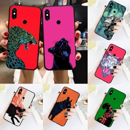 Animal art tiger lion wolf Phone Cases For Xiaomi Redmi 4x 5 plus 6A 7 7A 8 mi8 8lite 9 note 4 5 7 8 pro
