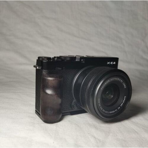 Wooden Pro Vertical L Bracket Tripod Quick Release Plate Base Grip Handle For Fuji Fujifilm XE4 X-E4 XE-4 camera Arca-Swiss RRS