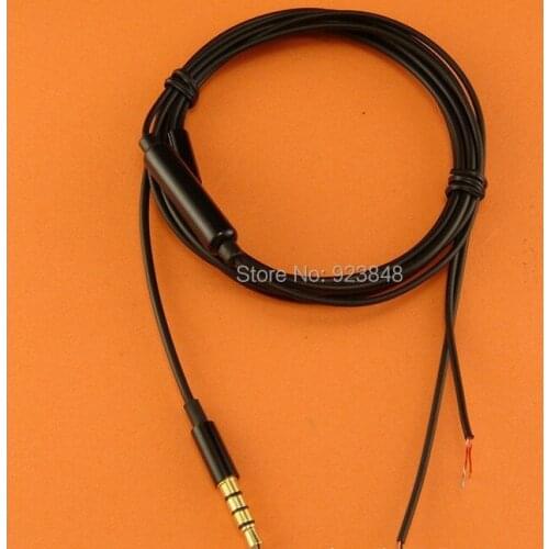 Diy earphone with mic TPE soft wire universal wire