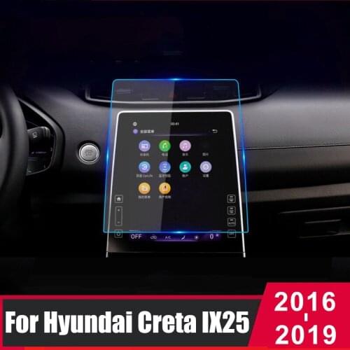 For Hyundai Creta IX25 2016 2017 2018 2019 Tempered Glass Car Navigation Screen Protector Touch Display Screen film Anti Scratch