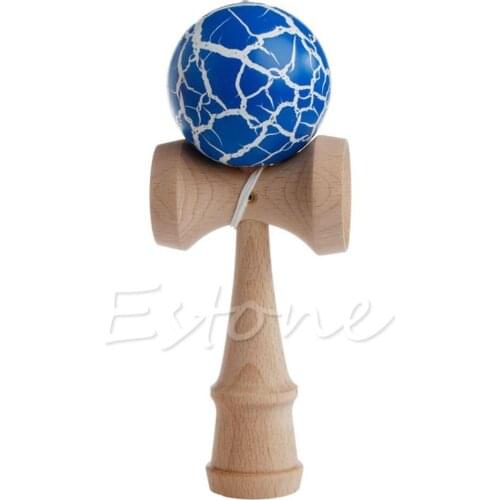 Hot Crack Pattern Paint Toy Bamboo Kendama Best Wooden Educational Toys Kids Toy