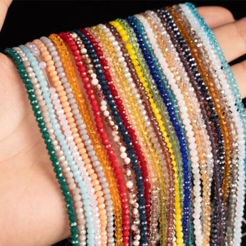 3mm 140pcs High Quality Round Faceted Glass Crystal Beads-Spacer Beads Bulk Accessories Beads For Bracelet Jewelry Making DIY