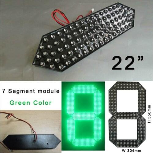 22" green color digita numbers module,7 segment,oil price,High brightness,led signs,led gas price,led score,remote control