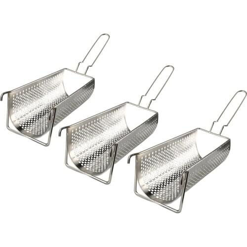 Set of 3, Frying Basket Strainer for French Chips Holder Kitchen Restaurant