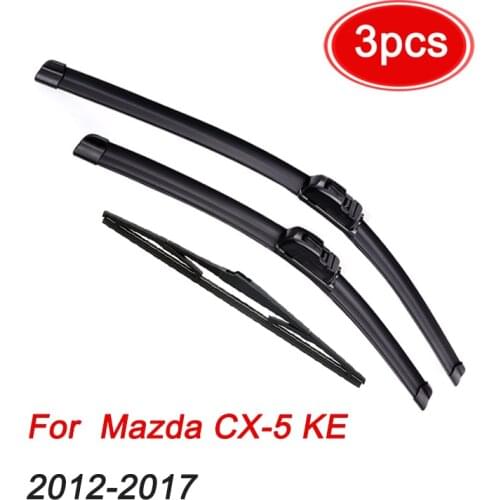 MIDOON Wiper Front & Rear Wiper Blades Set Kit For Mazda CX-5 KE 2012 - 2017 Windshield Windscreen Window 24"+18"+14"