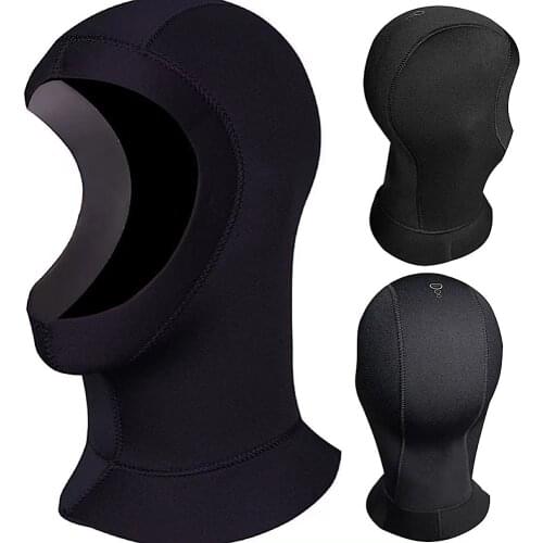 TSMC 3/5MM Neoprene Scuba Diving Hood With Shoulder Snorkeling Equipment Hat Cap Winter Swim Warm Wetsuit Spearfishing Dropship