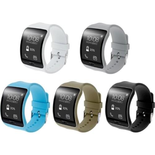 New Silicone Wrist Band Strap Replacement For Samsung Galaxy Gear S SM-R750 Smart Watch Drop Shipping