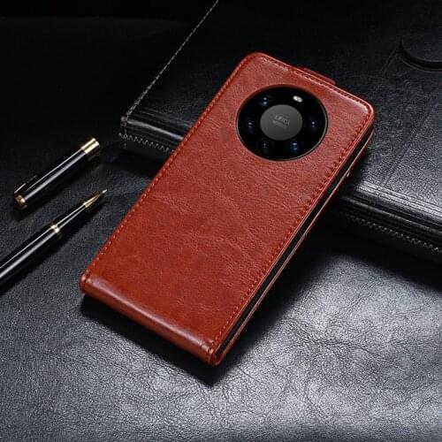 UP Down Case For Huawei Mate 40 Pro+ 6.76" Phone Bag Holster Vertical Flip PU Leather Cover For Huawei Mate40 Pro Plus Cases