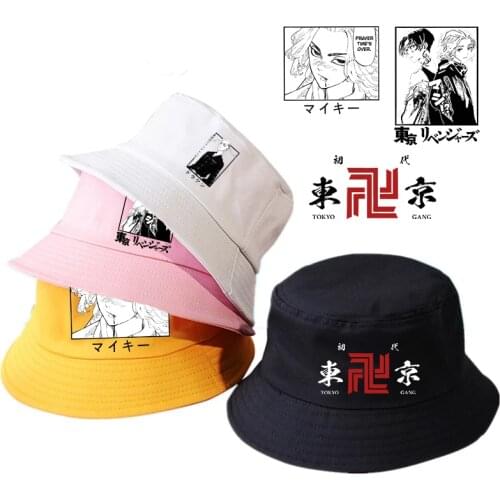 Anime Tokyo Revengers Summer Hat Manjiro Sano Graphic Women Men Panama Bucket Hatmanjiro Ken Harajuku Fisherman Hat