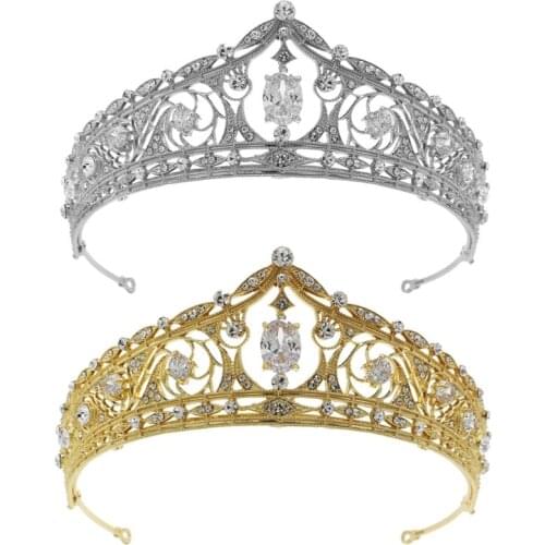 Crown Crystal Headband Princess Rhinestone Crown Bridal Headband Bridal Wedding Prom Birthday Party Hair Accessories