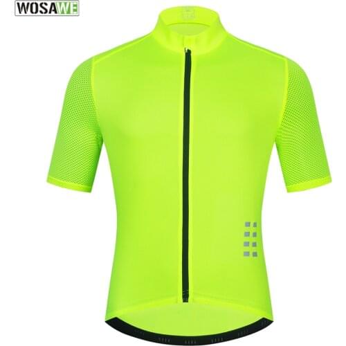 WOSAWE Men Cycling Jersey Downhill Jersey High Quality Pro Team Mountain Bicycle Clothing MTB Maillot Bike Shirt