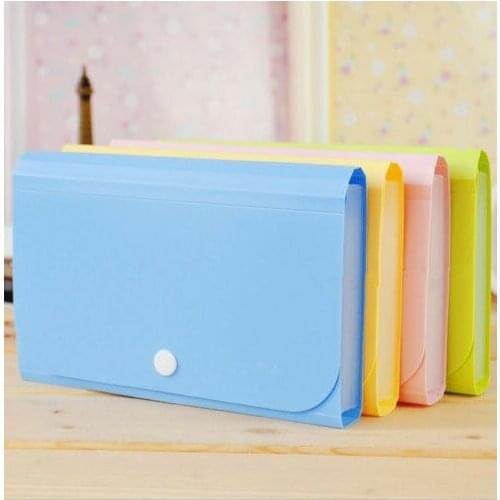12 Layers File Document Folder Bag Bills Receipts Pouch Card Holder Case Durable PP Organizer Bags Color Random
