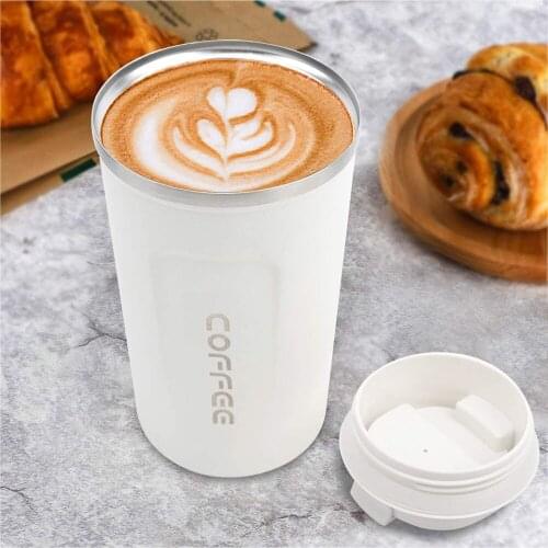 17 Oz Stainless Steel Vacuum Insulated Coffee Travel Thermal Mug Spill Proof With Lid Coffee Cup Drinkware Keep Hot/Ice