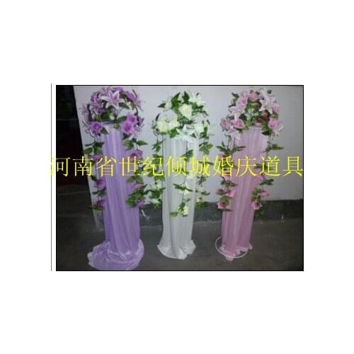 2013 wedding road lead frame wedding flower stand whole set include frame+yarn+flowers ,10 sets/lot