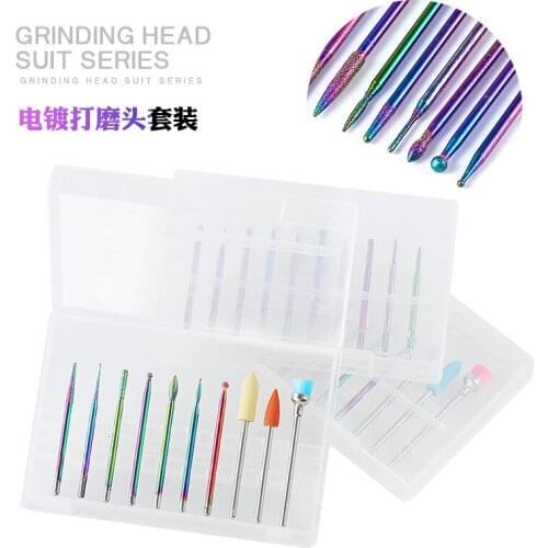 2019 Real Cross-border Sales Nail Tungsten Alloy Super Special Grinding Head Brush Suit Polishing Machine Tools