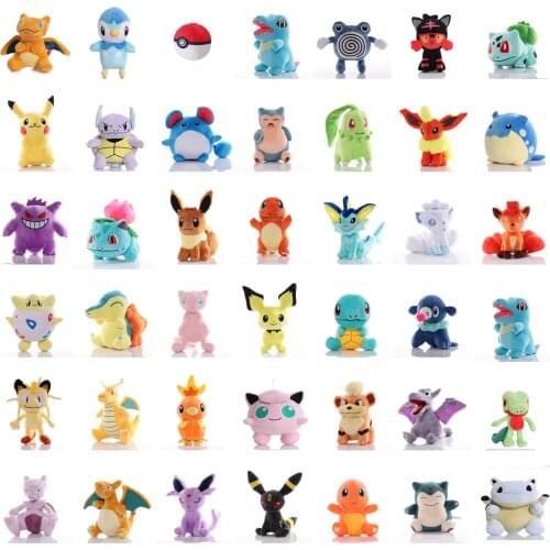42 style Pokemoned plush toys Anime dolls Charizard Jigglypuff Eevee Togepi kawaii room decor toys Christmas gift children