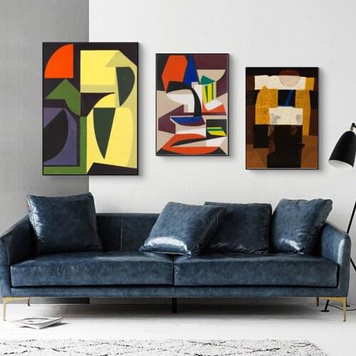 Abstract Splicing Multicolour Poster Canvas Print Painting Wall Art Living Room Home Decoration