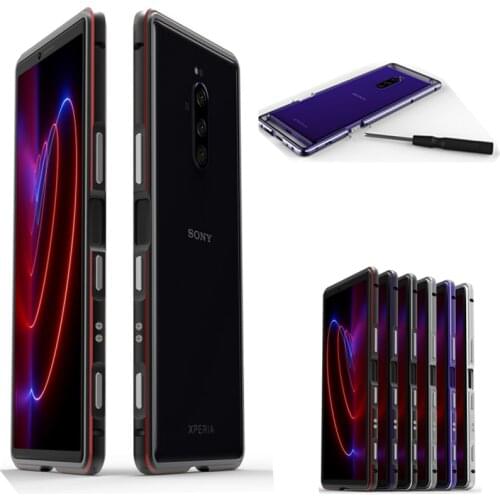 For Sony Xperia 1 J8110 J8170 J9110 Case Aluminum Metal Bumper Case Sony Xperia 10 II Ultra Thin Metal Bumper Cover Xperia 1 II