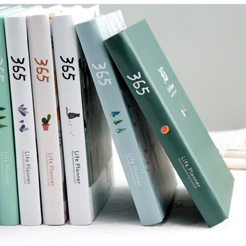 Planner Colorful Inner Page Notepad Daily Plan Yearly Agenda School Office Stationry 365 Days Cute List Diary NoteBook
