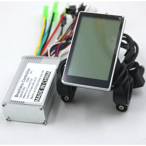 GREENTIME 24V/36V/48V 250W BLDC Motor Controller E-bike Scooter Brushless Speed Driver and M5 LCD Display