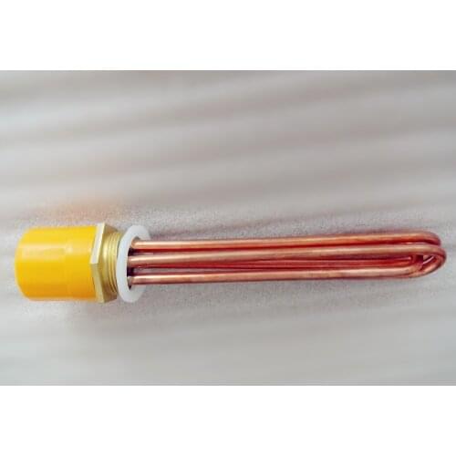 Free Shipping Red Copper 6 kW, 220V/380V, Heating Element U Shaped DN40(47mm). Electric Heating Tube Heater For Water Tank