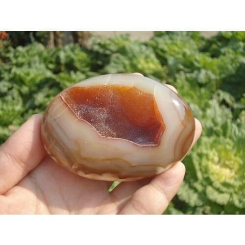 BEST! 195g Natural agate hole "pyramid" cluster "cornucopia" from Madagascar A1003