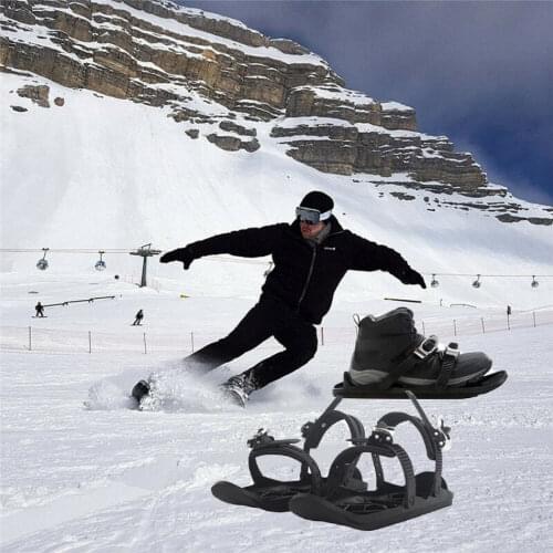 Mini Ski Skates Snowfeet für kurze Snowboard Ski Board Sport Schnee Skischuhen Outdoor Travel Snowboarding Shoe