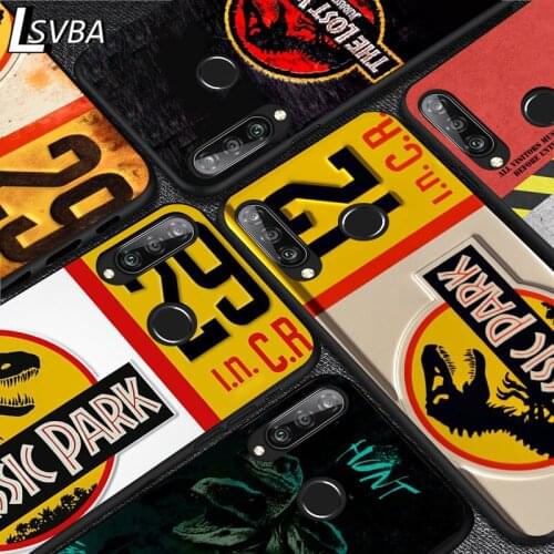 Jurassic Park Dinosaurs For Huawei Y5 6 7 8 9 Y5P Y6S Y6P Y7P Y7A Y8P Y8S Y9A Y9S 2018 2019 2020 Pro Prime Black Soft Phone Case