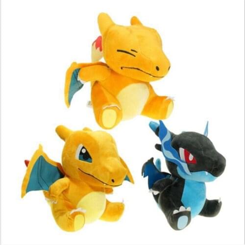 Pokemon Charizard Plush doll Q version yellow blue toy doll elf doll cute cartoon creative gift kawaii birthday gift