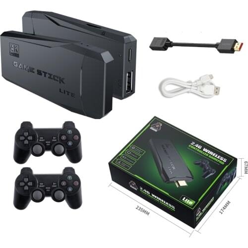 Portable 4K TV Video Game Console 2.4G Wireless Controller Family Games With Gamepad Built in 10000 Classic Games Paystation 2 4