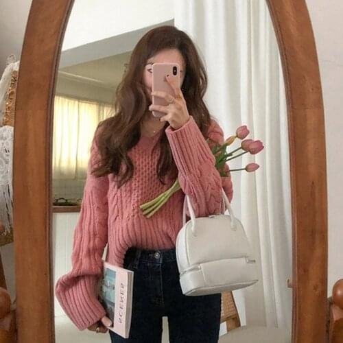 Women Autumn Winter New Korean Version of Thick Loose Pullover Woman Sweaters Harajuku Sweater