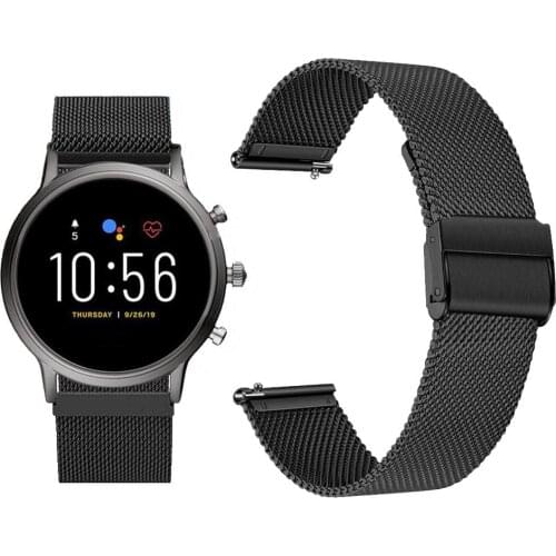 Stainless Steel Watch Strap Heat Resistant Waterproof Watch Band Wristband For Fossil Mens Gen 5 Carlyle Womens Gen 5 Julianna